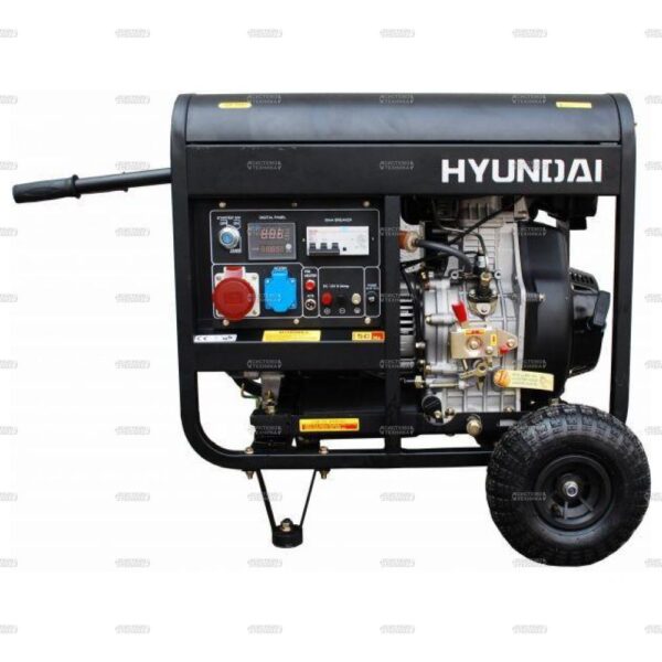 Дизельный генератор с колесами Hyundai DHY6000LE-3